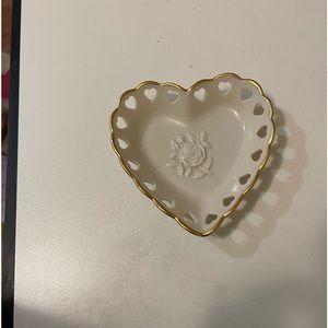 Lenox heart shape candy tray